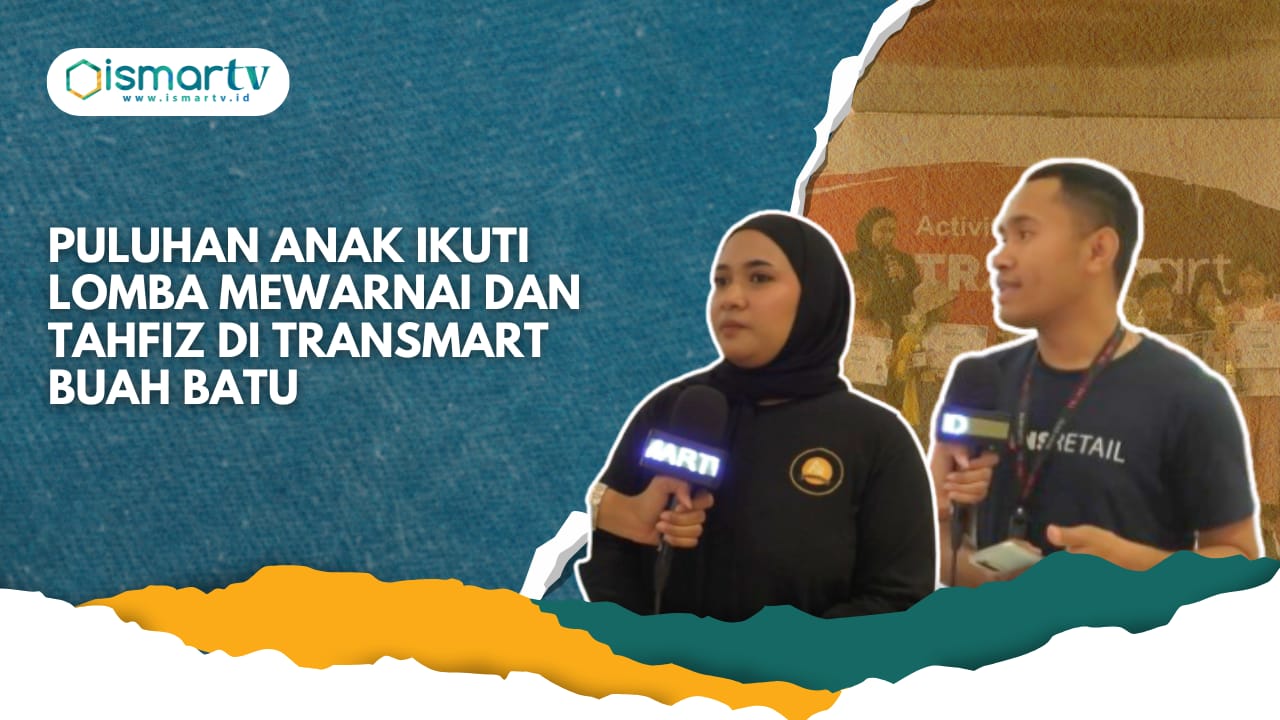 PULUHAN ANAK IKUTI LOMBA MEWARNAI DAN TAHFIZ DI TRANSMART BUAH BATU