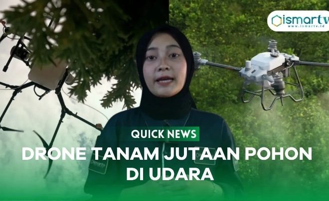 DRONE TANAM JUTAAN POHON DARI UDARA