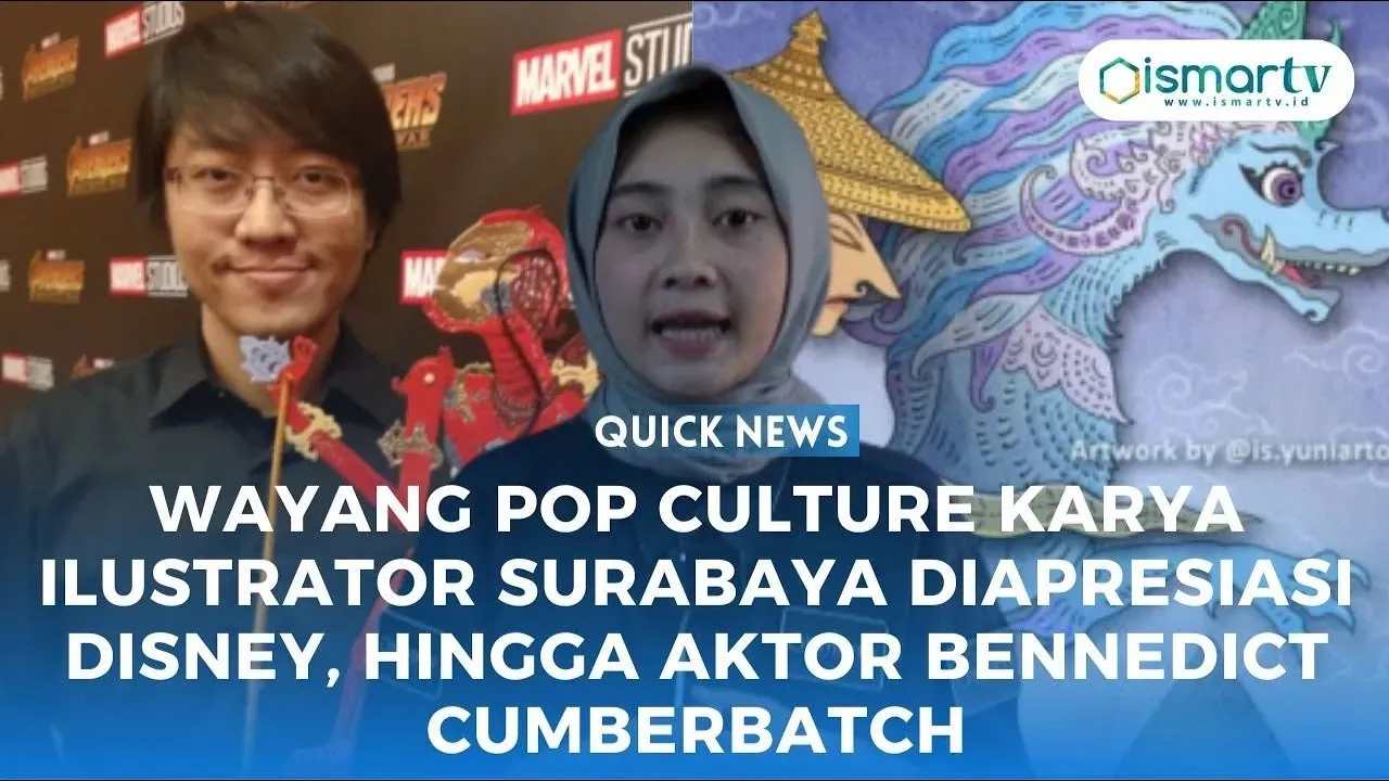 WAYANG POPCULTURE ILUSTRATOR SURABAYA DIAPRESIASI DISNEY HINGGAAKTOR BENNEDICT CUMBERBATCH