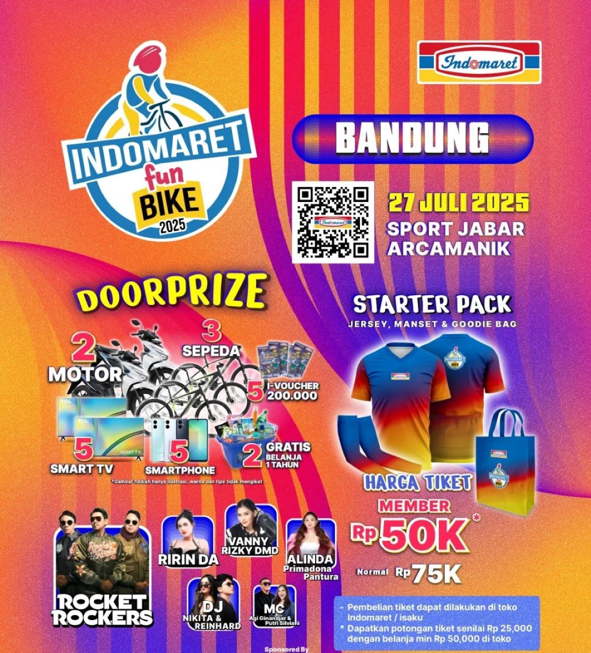 Bersiap! INDOMARET FUN BIKE 2025 Bandung Hadirkan Sensasi Gowes, Musik, dan Hadiah Fantastis!