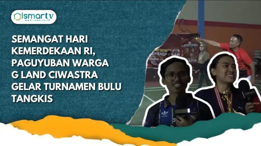 SEMANGAT HARI KEMERDEKAN RI, PAGUYUBAN WARGA G-LAND CIWASTRA GELAR TURNAMEN BULU TANGKIS