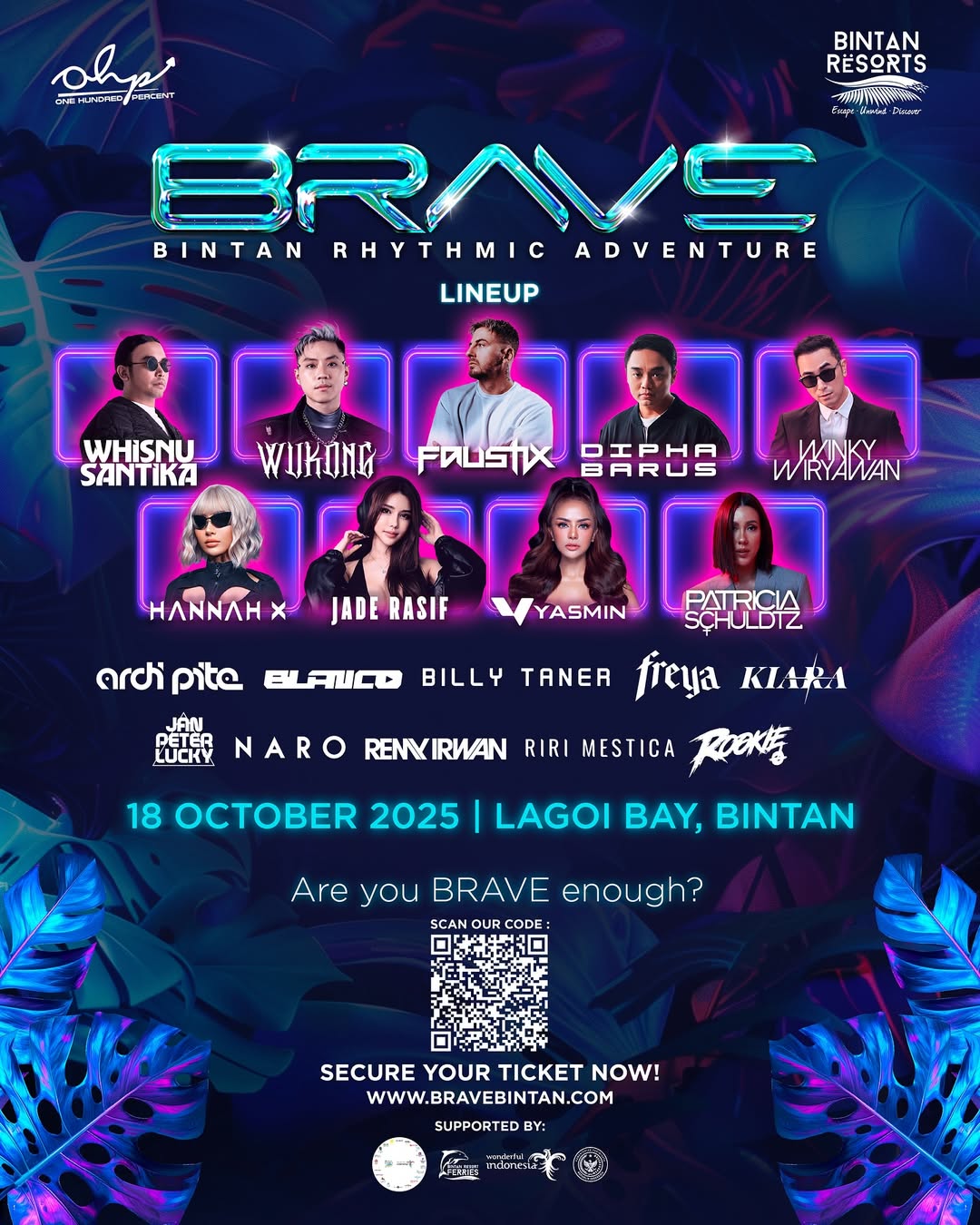 BRAVE 2025 Festival Musik Elektronik Perdana Di Bintan Yang Hadirkan Pengalaman Rave Terbaru!
