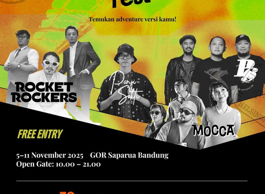 Untuk pertama kalinya Adventure Fest 2025 digelar di Bandung Selama 7 Hari !