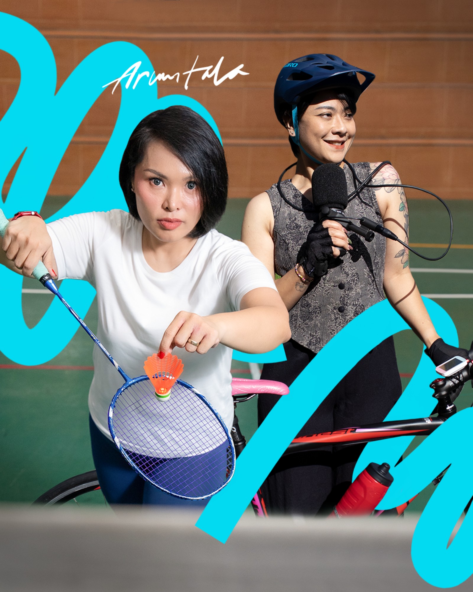 Arumtala memanjakan telinga dan menghangatkan dengan lagu Swing Jazz bertema Olah Raga “Salam Sehat”.