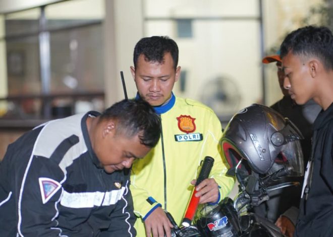 Polisi Gelar Patroli KRYD, Amankan 22 Motor Berknalpot Brong dan 1 Terduga Pengguna Narkoba