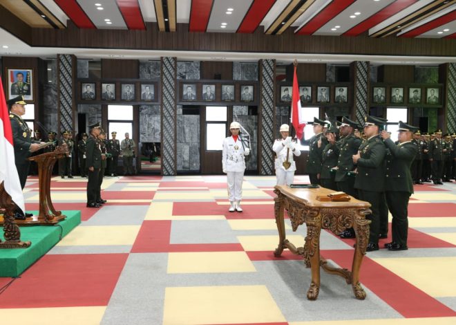 Kasad Lantik 20 Perwira Khusus TNI AD Berprestasi di Bidang Olahraga