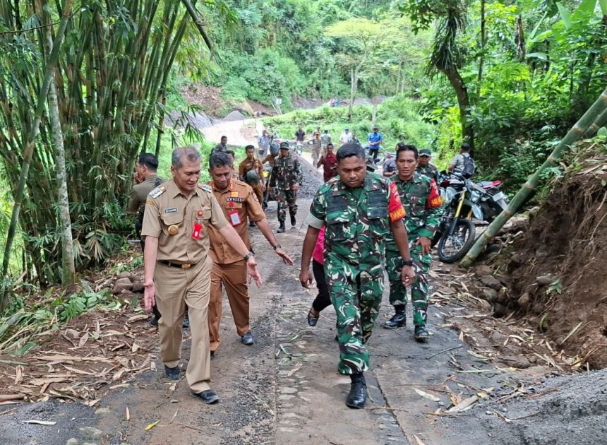 Tinjau Lokasi TMMD, Dandim Wonogiri Pastikan Sasaran Fisik Akan Rampung Sesuai Target