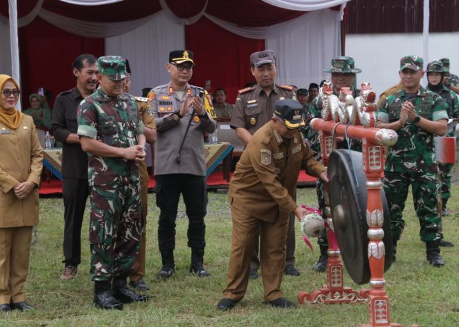 Wujudkan Sinergi Membangun Desa, TMMD Ke 127 Kodim 0808/Blitar Resmi Dibuka Di Gandusari