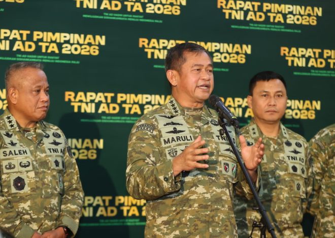 Rapim TNI AD 2026 Fokuskan Penguatan Program Pemerintah dan Sinergi Nasional