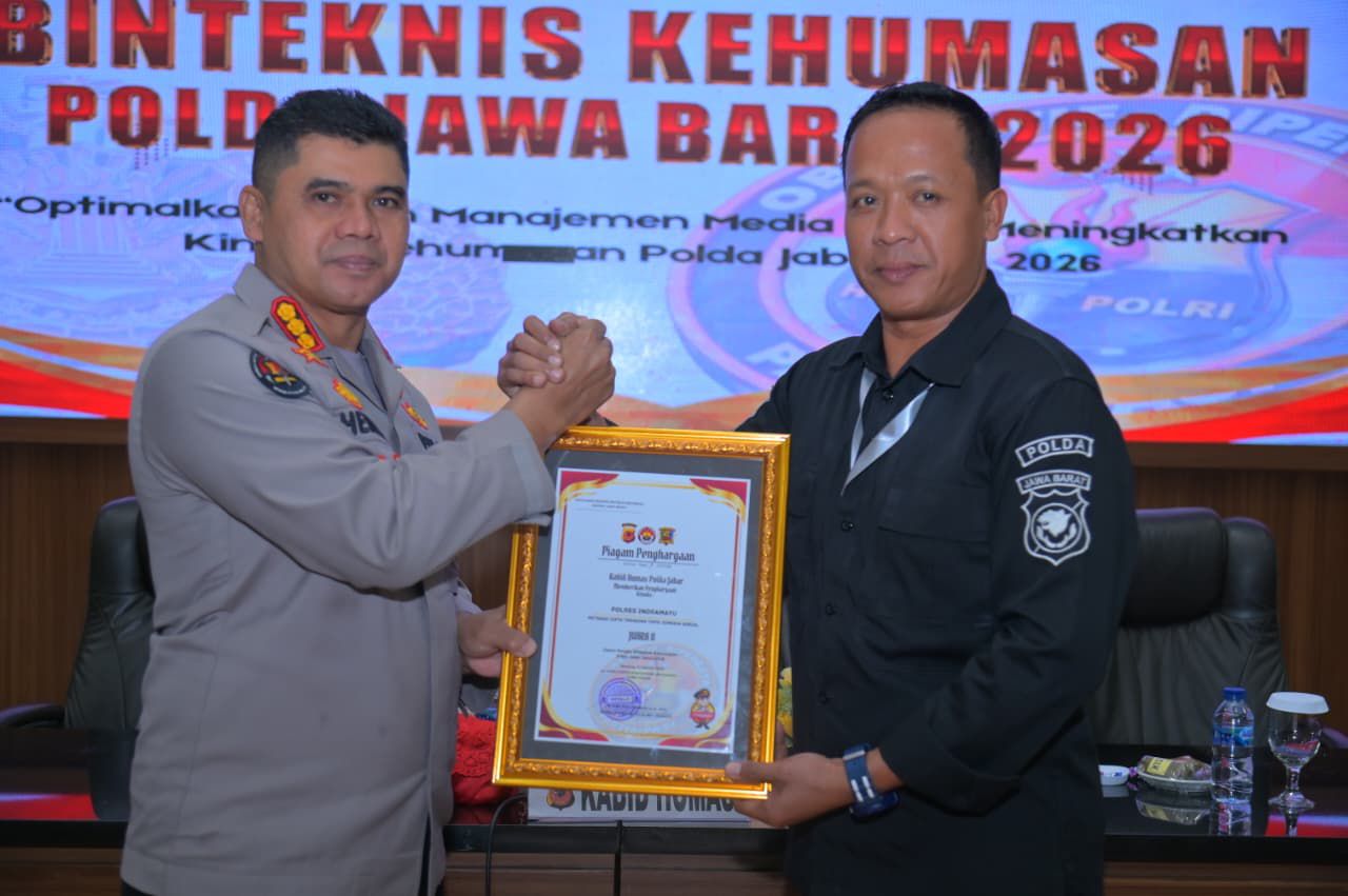 Polres Indramayu Ukir Prestasi Juara 2 Kategori Mitigasi Cipta Trending Topic di Medsos Pada Binteknis Kehumasan Polda Jabar