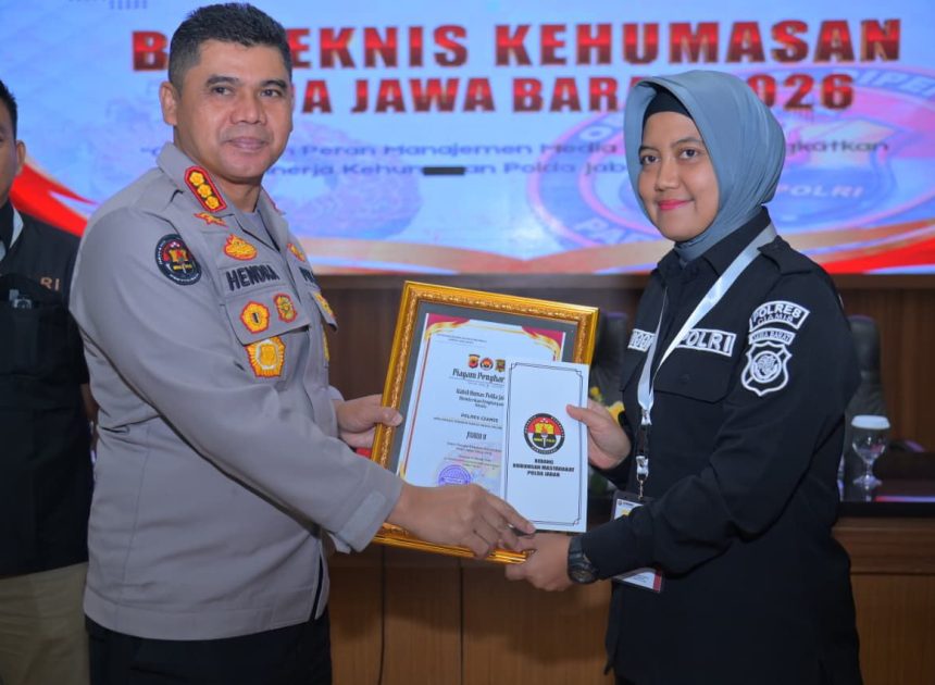 Polres Ciamis Raih Juara 2 Kategori Amplifikasi Pemberitaan Media Online Polda Jabar