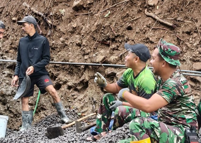 Di Balik Kucuran Keringat, Ada Senyum Yang Terpancar Di Lokasi TMMD 127 Kodim Wonogiri
