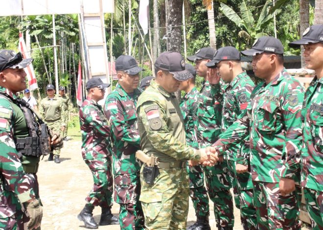 Pangdam XII/Tpr Tinjau Prajuritnya Yang Sedang Bertugas di Perbatasan Papua