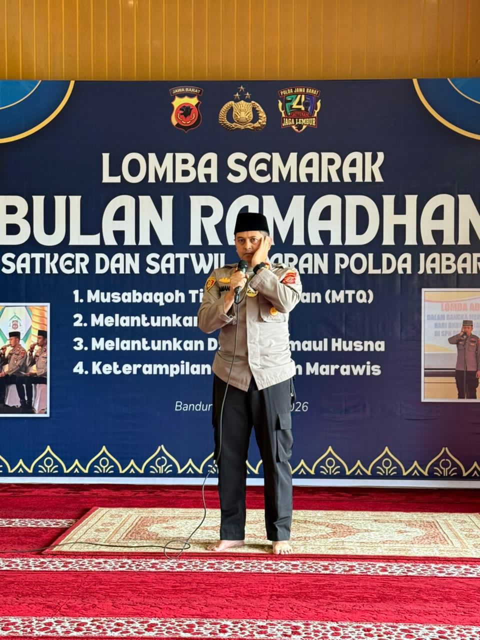 Semarak Ramadhan, Polda Jabar Gelar Lomba Adzan Antar Satker dan Satwil