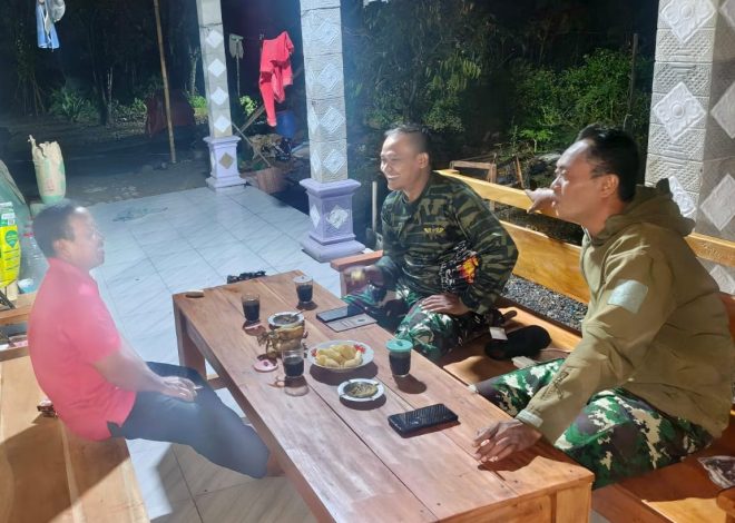 ‎Hangatkan Malam, Satgas TMMD 127 Kodim 0728/Wonogiri Anjangsana ke Rumah Warga